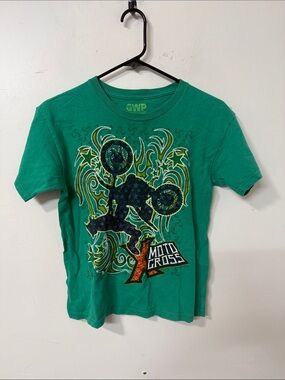 Green Motocross Graphic Short-Sleeve Tee